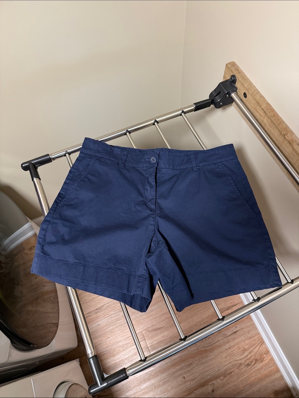 Nautica Navy Cotton Chino Bermuda Shorts